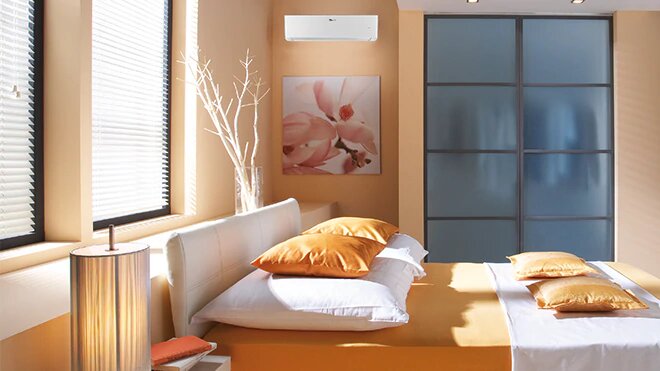 Une chambre à l'air agréable grâce au climatiseur Vitoclima de Viessmann
